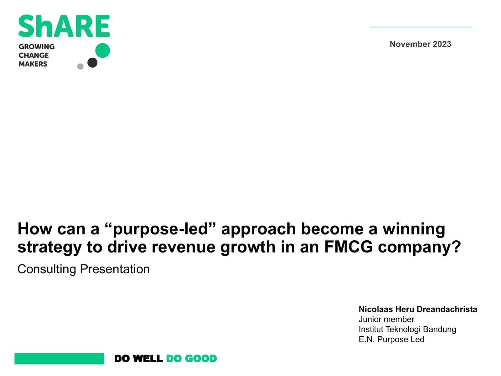 Purpose-Led Growth in FMCG