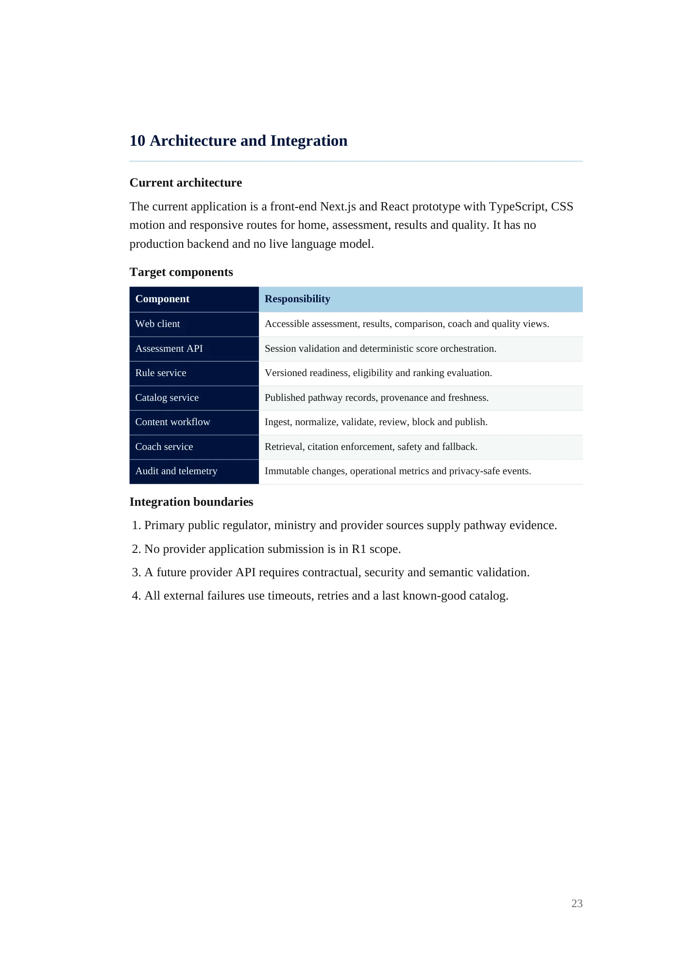 BRINK requirements document, page 23