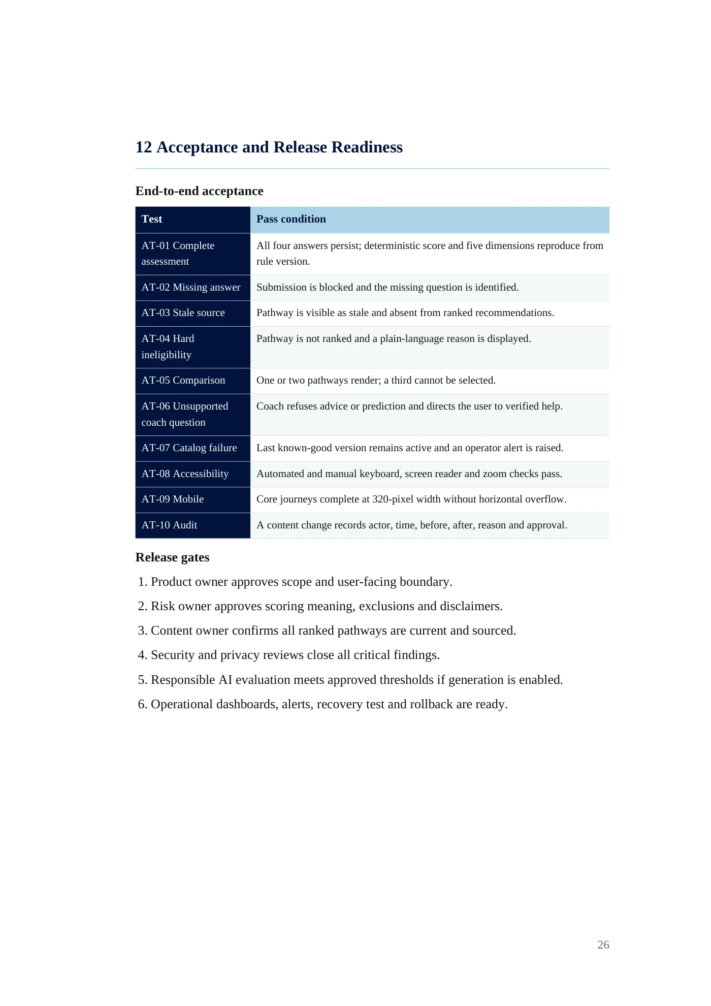 BRINK requirements document, page 26