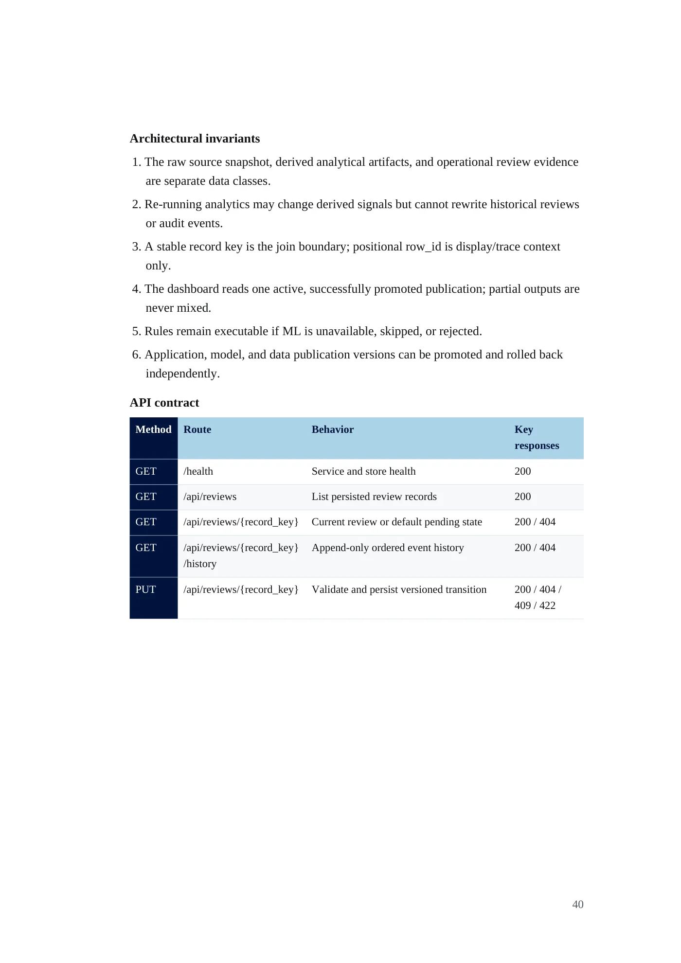 IDA Financial Control Tower requirements document, page 40