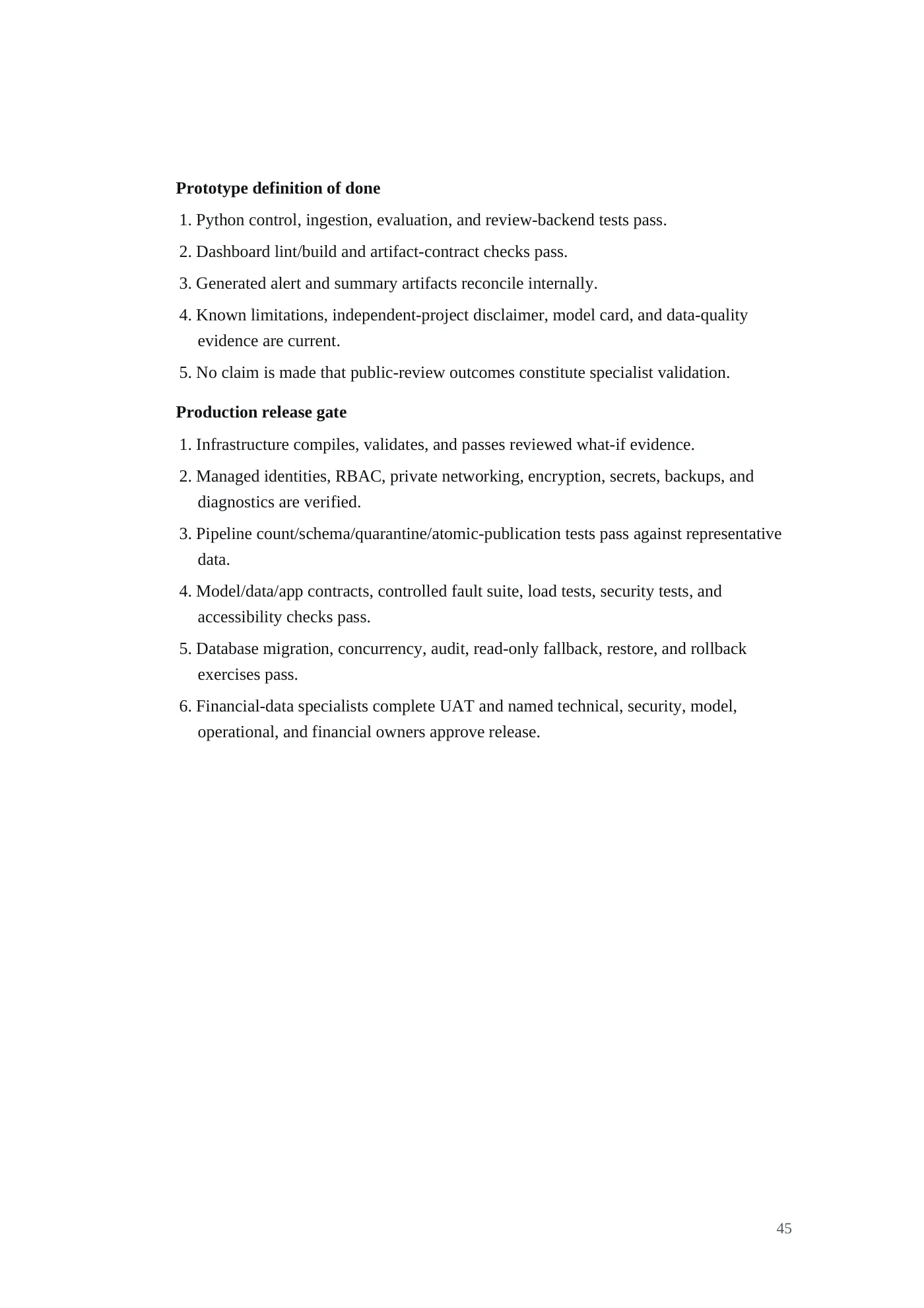 IDA Financial Control Tower requirements document, page 45